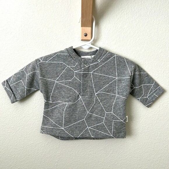 Miles Geometric Button Up Crew | 3 month - Picture 1 of 5